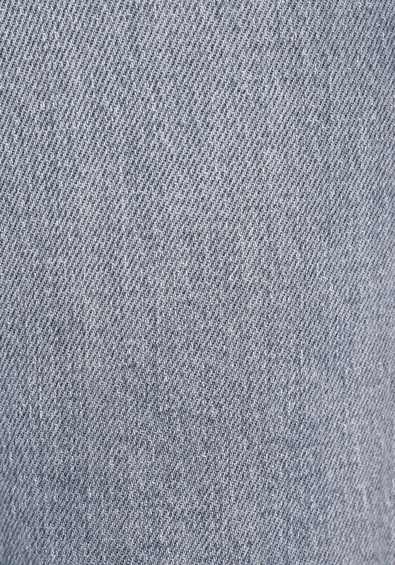 Boyfriend Fit   Kadın Grey Denim Jean Pantolon