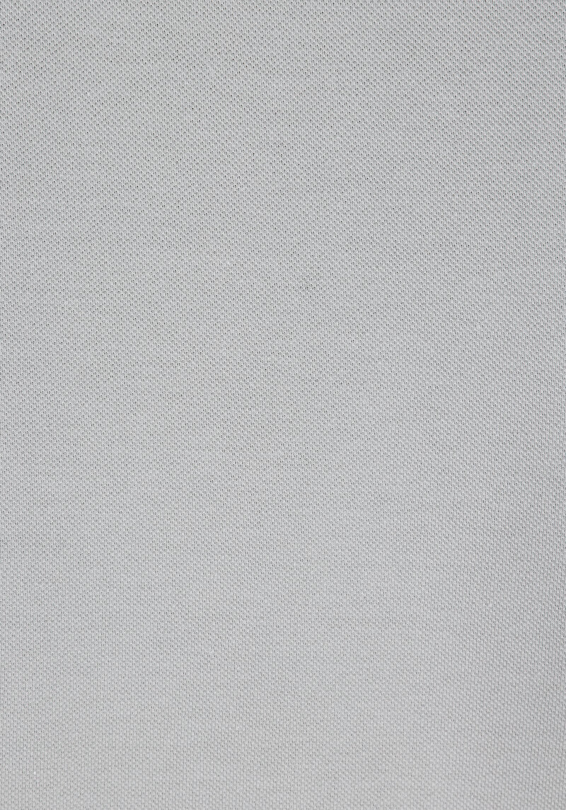 Regular Fit Polo Yaka Düz Erkek Gri Kısa Kol Tişört