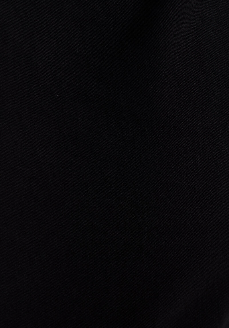 Regular Fit Orta Bel Düz Paça Erkek Siyah  Pantolon