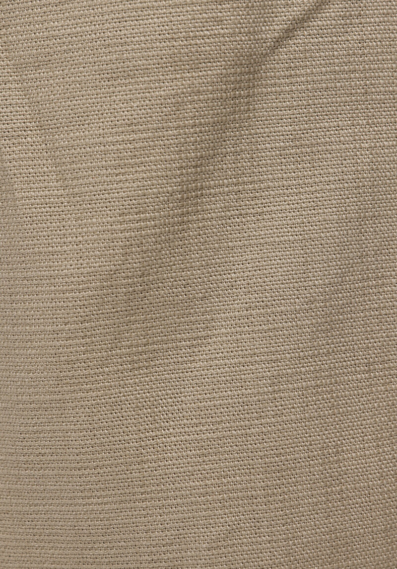 Regular Fit Orta Bel Düz Erkek Bej Şort