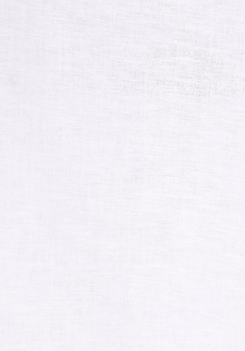 Regular Fit Shirt Neck Düz Erkek Beyaz Uzun Kol Gömlek