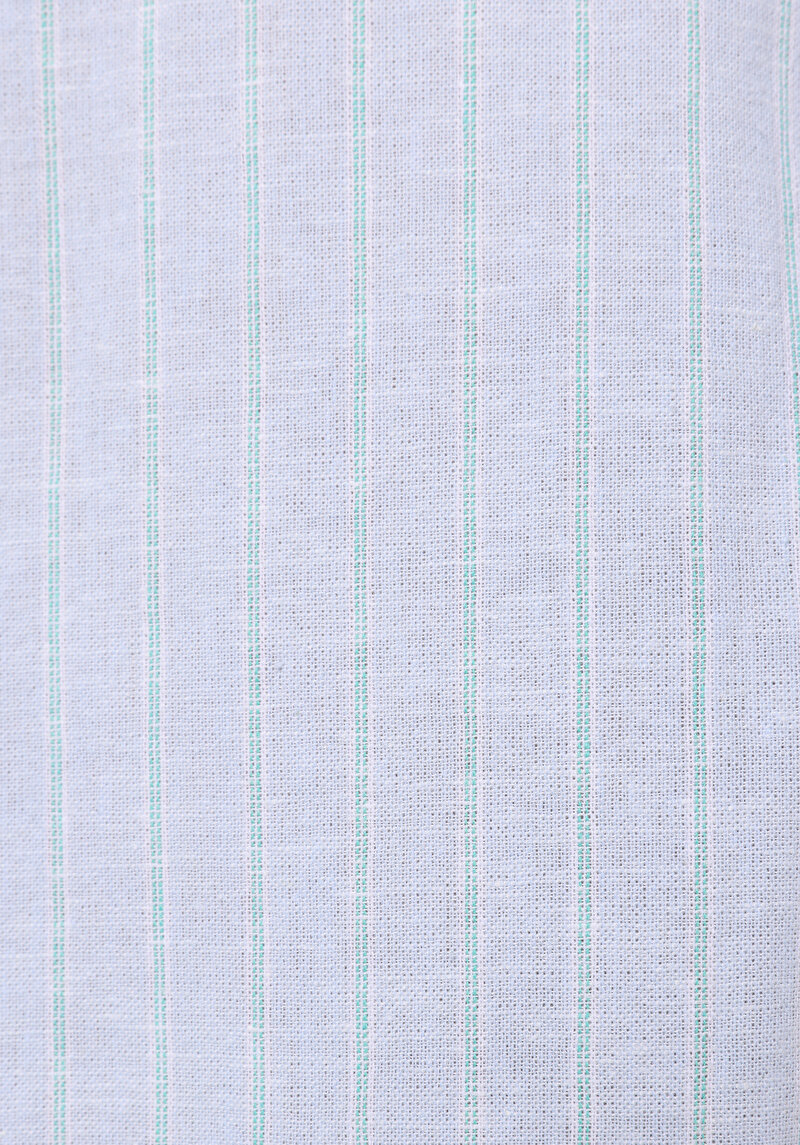 Regular Fit Shirt Neck Düz Erkek Açik Mavi Uzun Kol Gömlek