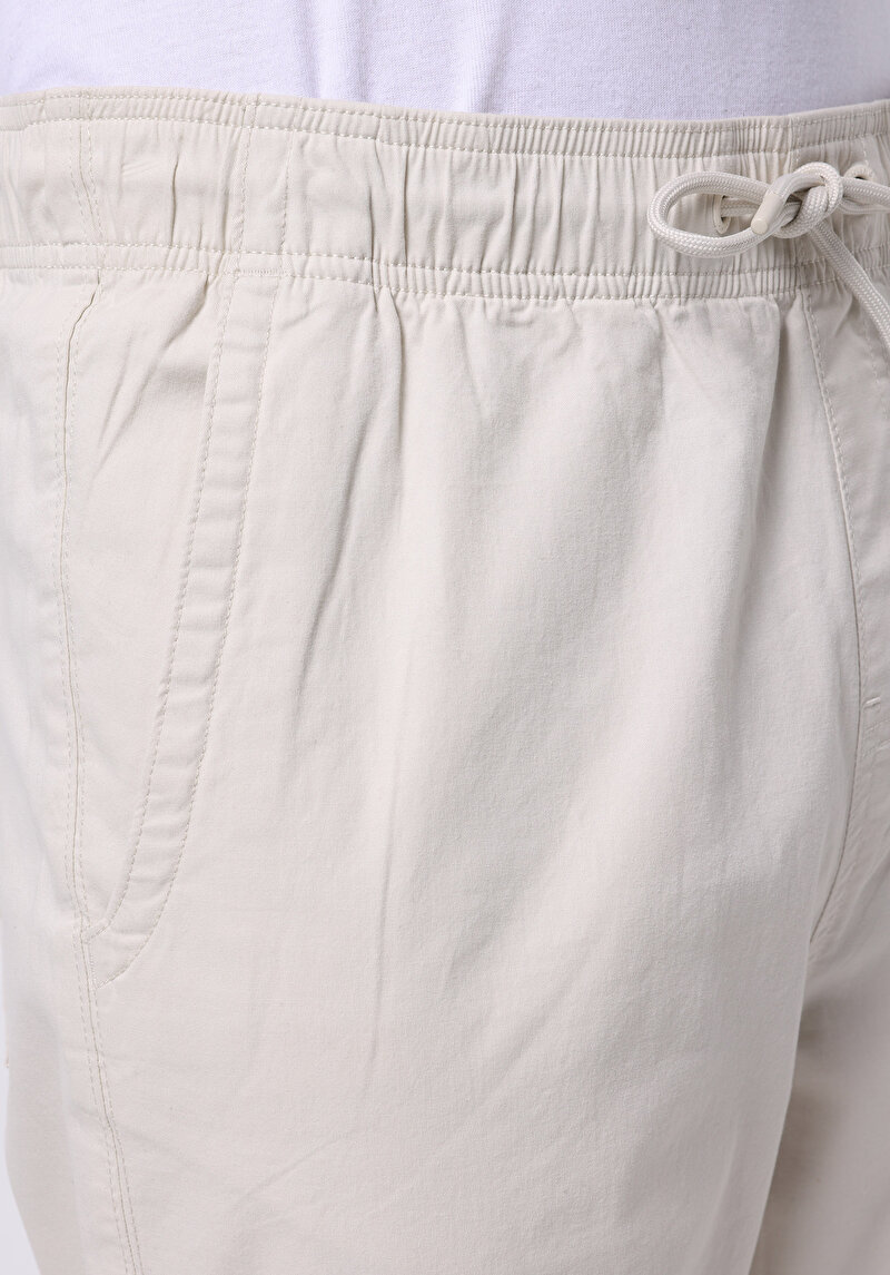 Comfort Fit Orta Bel Uzun Paça Erkek Taş  Pantolon