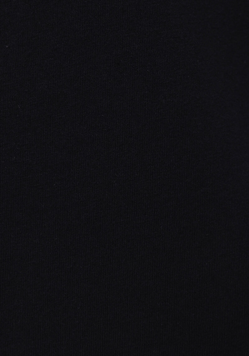 Regular Fit Yuvarlak Yaka Düz Kadın Siyah Kısa Kol Tişört