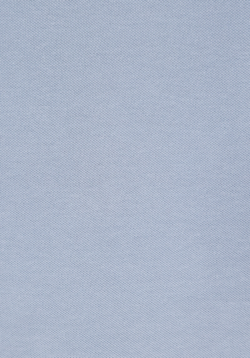 Regular Fit Polo Yaka Düz Erkek Mavi Kısa Kol Tişört