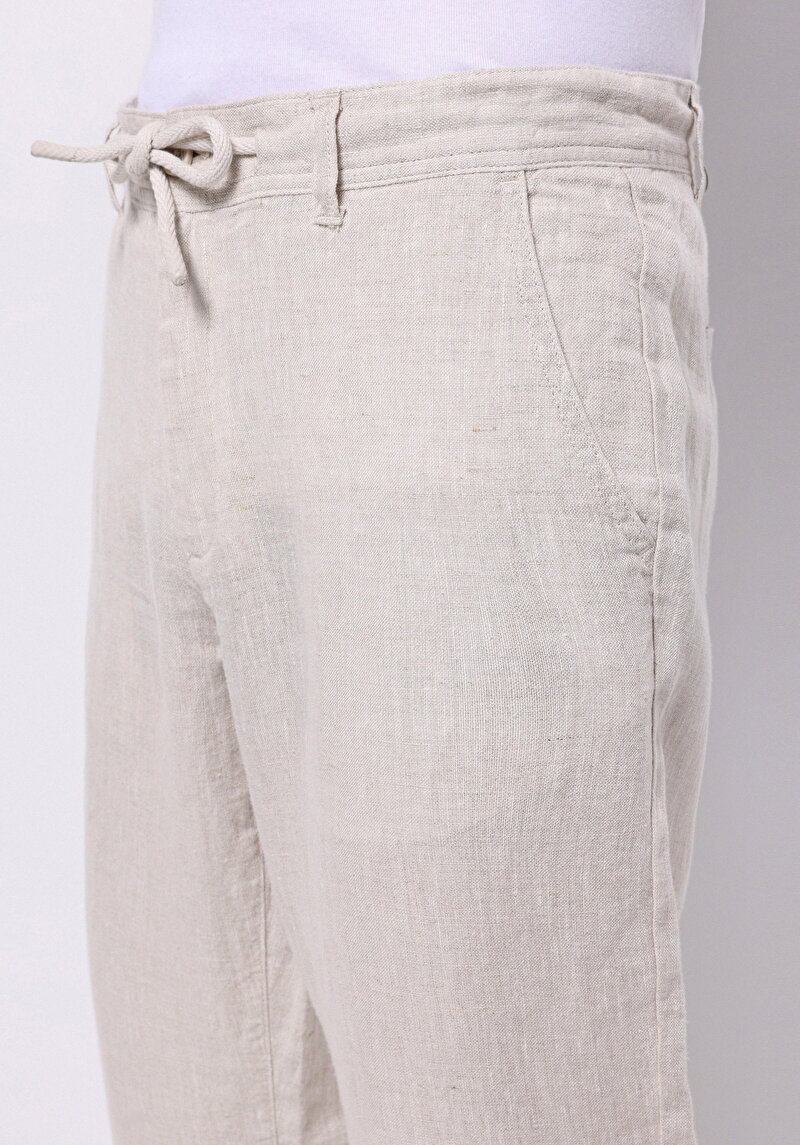 Regular Fit Orta Bel Uzun Paça Erkek Taş  Pantolon