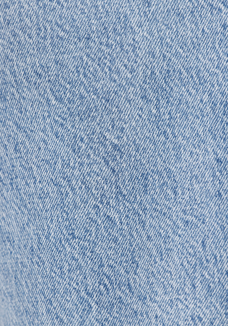 Loose Tapered Fit   Erkek Light İndigo Denim Jean Pantolon