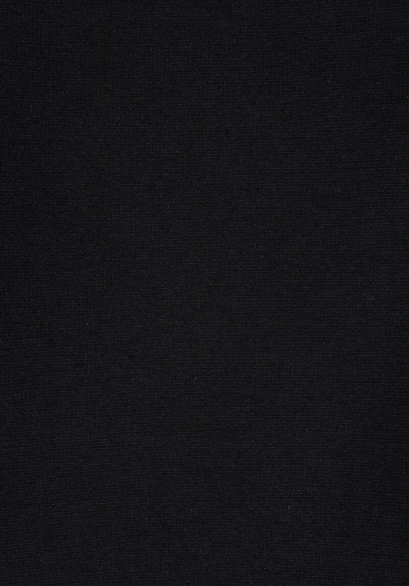 Regular Fit Yuvarlak Yaka Nakışlı Kadın Siyah Kısa Kol Tişört