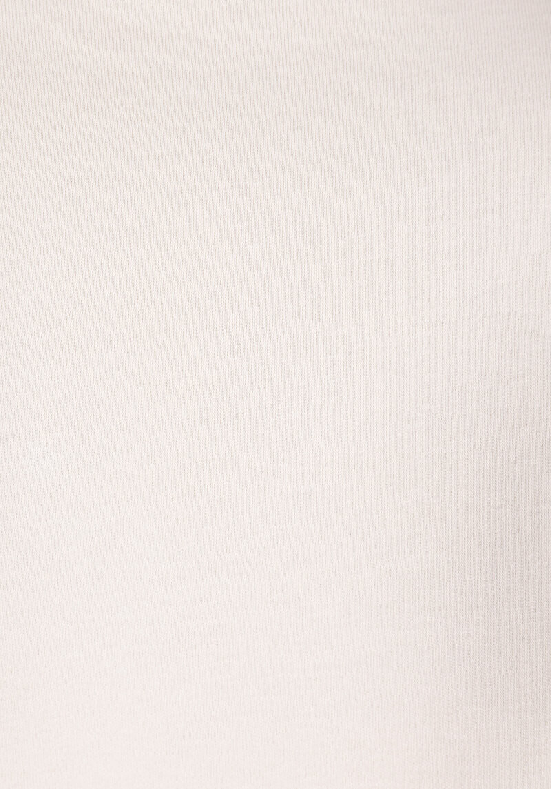 Slim Fit Yuvarlak Yaka Baskılı Kadın Ekru Kısa Kol Tişört