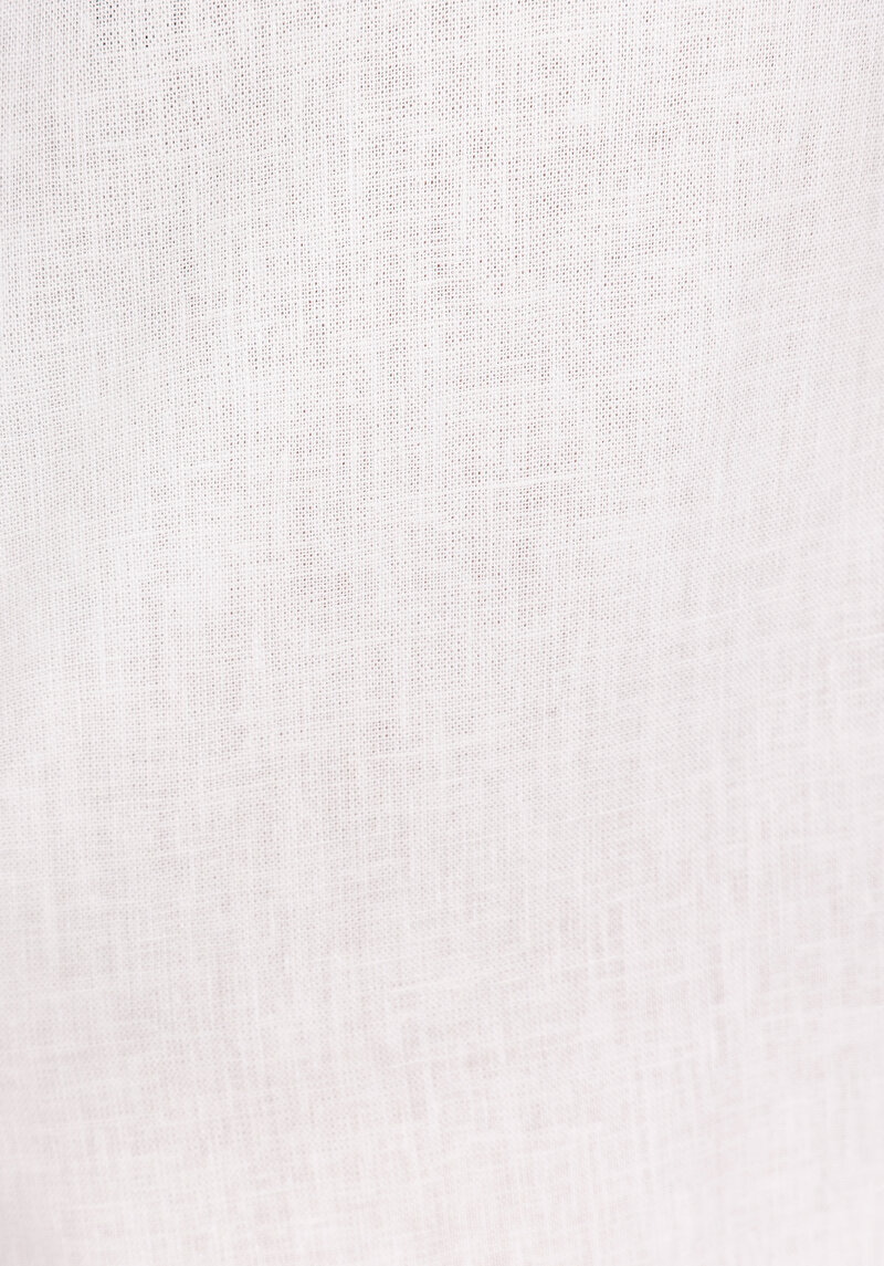 Regular Fit Yüksel Bel Geniş Paça Kadın Beyaz  Pantolon