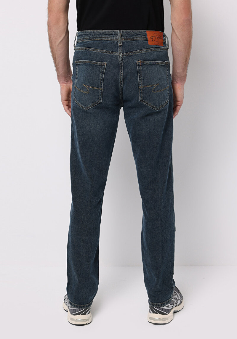 Straight Fit Erkek Siyah Jean Pantolon