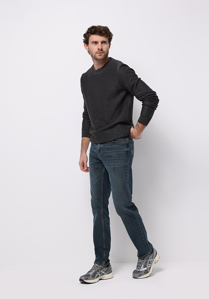 Straight Fit Erkek Siyah Jean Pantolon