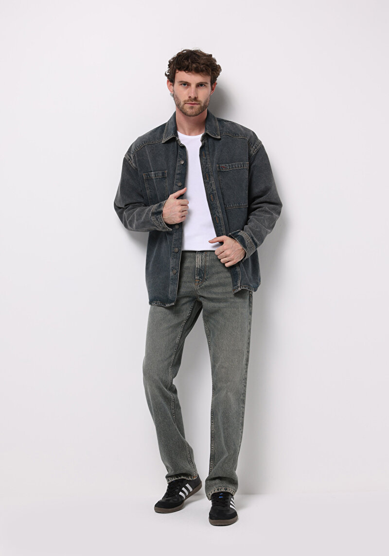 Regular Fit   Erkek İndigo Jean Pantolon