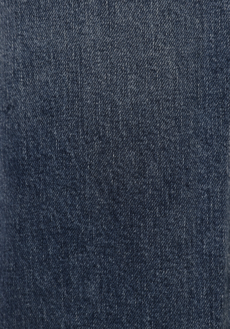 Loose Straight Fit   Erkek İndigo Jean Pantolon