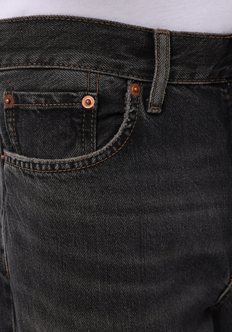 Loose Relaxed Fit   Erkek Siyah Jean Pantolon