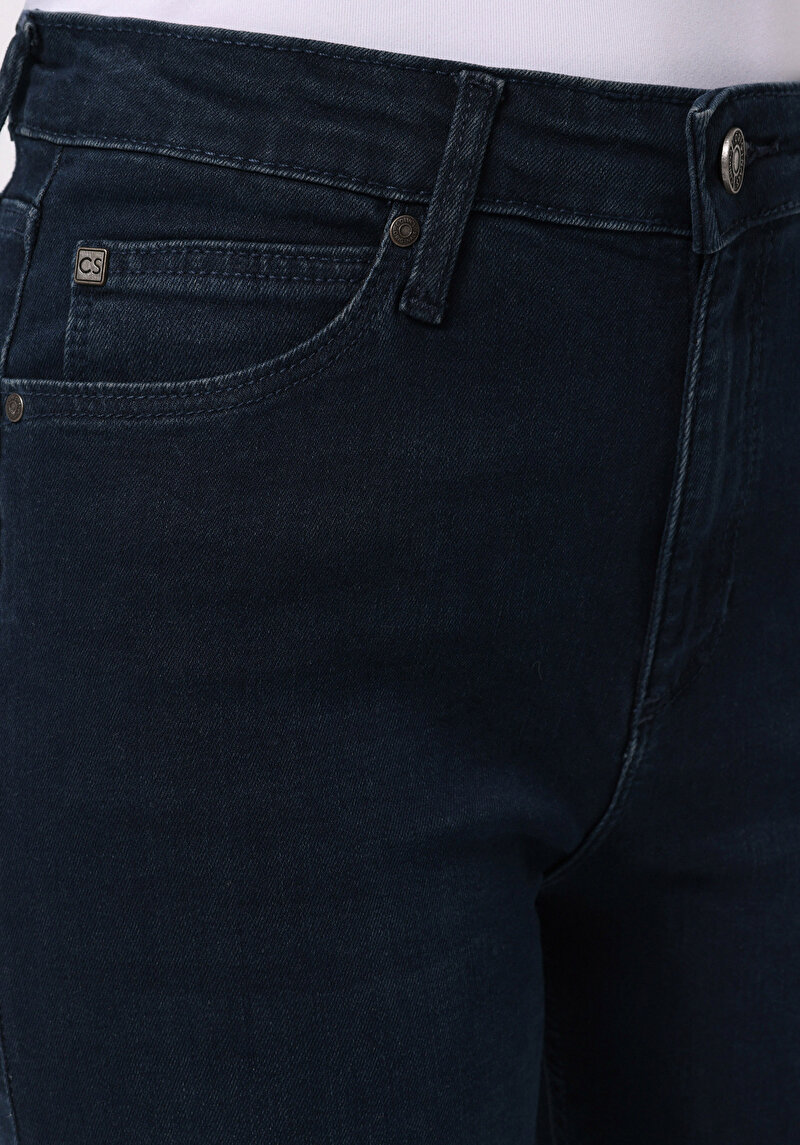Regular Fit   Kadın Koyu İndigo Jean Pantolon