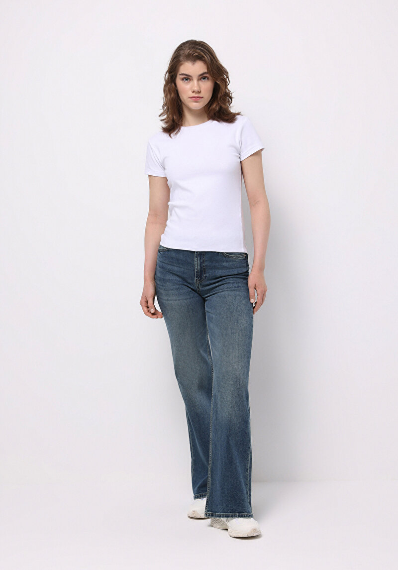 Regular Fit Kadın Denim Jean Pantolon