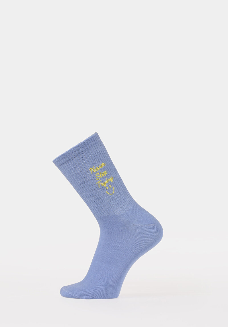 Kadın Mavi Çorap