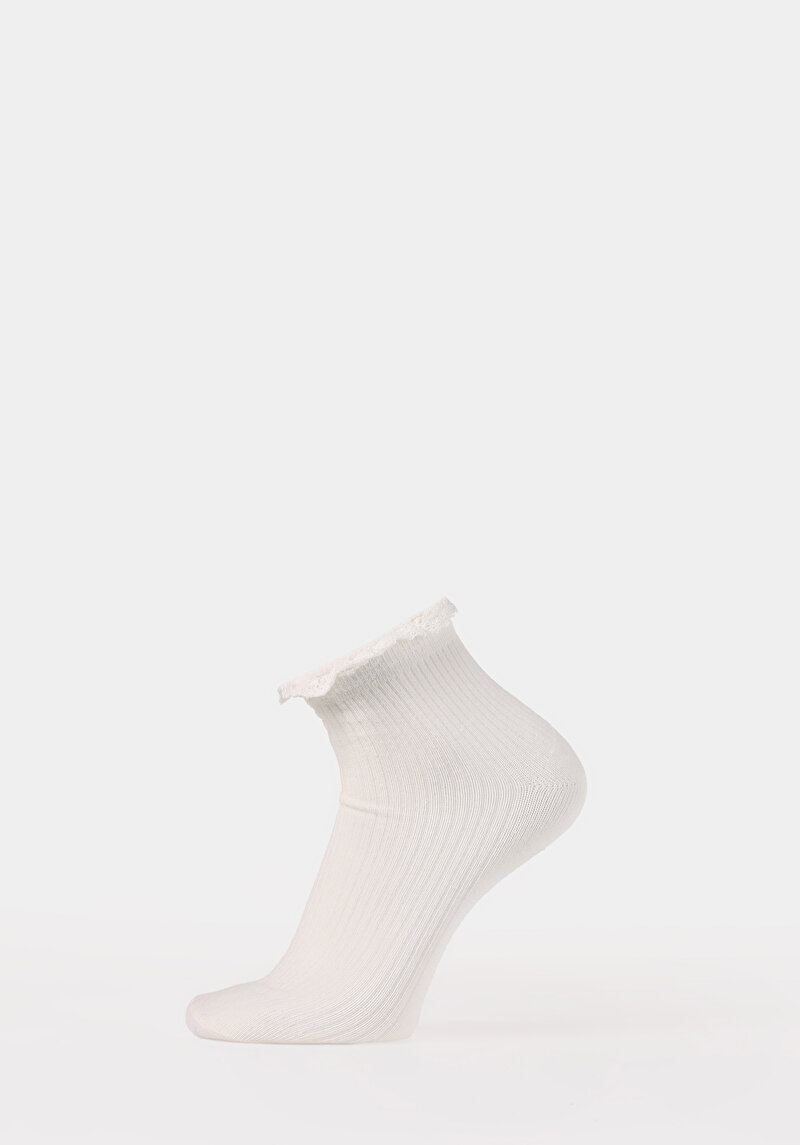 Kadın Beyaz Çorap