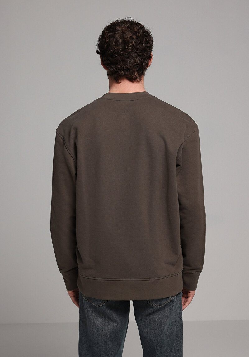 Comfort Fit   Erkek Yeşil Sweatshirt