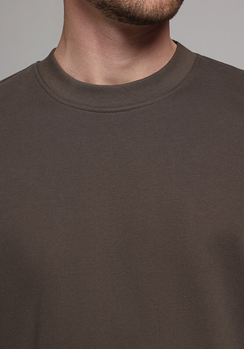 Comfort Fit   Erkek Yeşil Sweatshirt