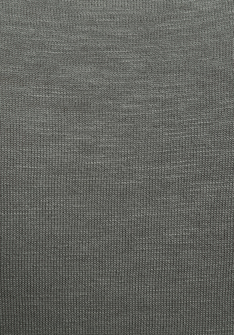 Regular Fit Yuvarlak Yaka Jakarlı Erkek Yeşil Kazak