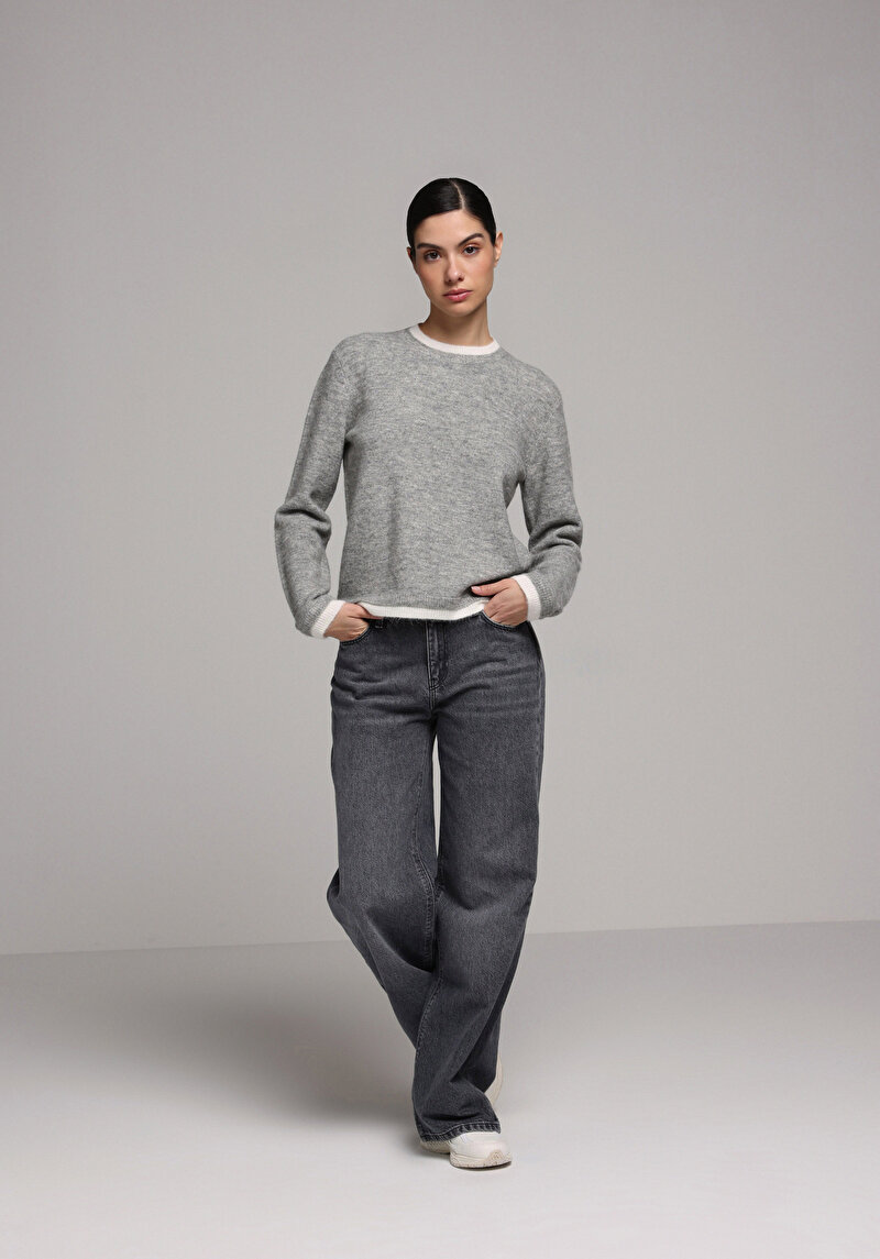 Regular Fit Kadın Siyah Jean Pantolon