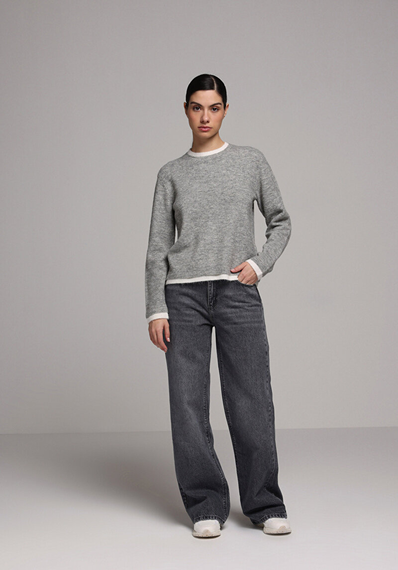 Regular Fit Kadın Siyah Jean Pantolon