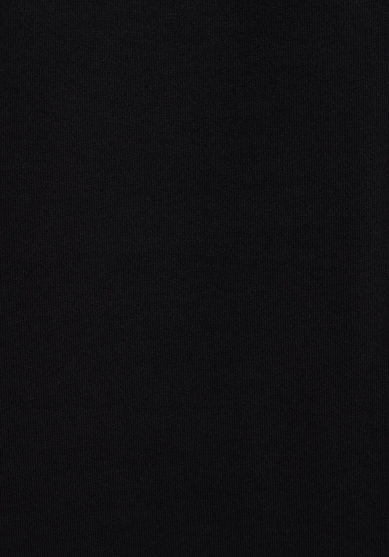 Comfort Fit Yuvarlak Yaka Düz Erkek Siyah Kısa Kol Tişört