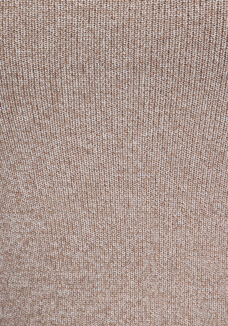 Regular Fit Yuvarlak Yaka Jakarlı Erkek Gri Kazak