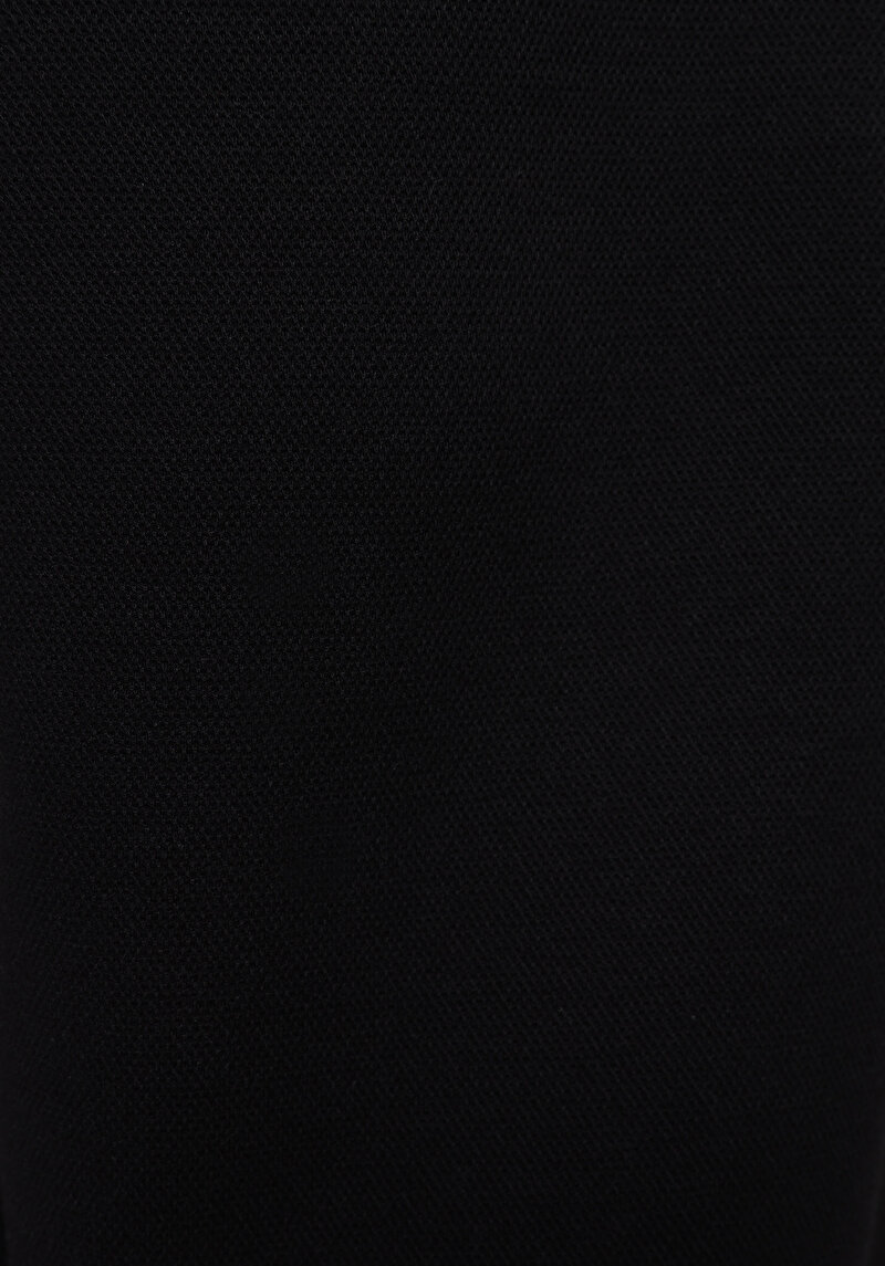 Regular Fit Orta Bel Düz Erkek Siyah Eşofman Altı