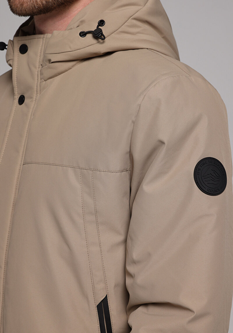 Regular Fit Erkek Bej Mont