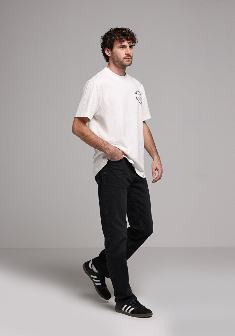 Regular Fit   Erkek Siyah Jean Pantolon