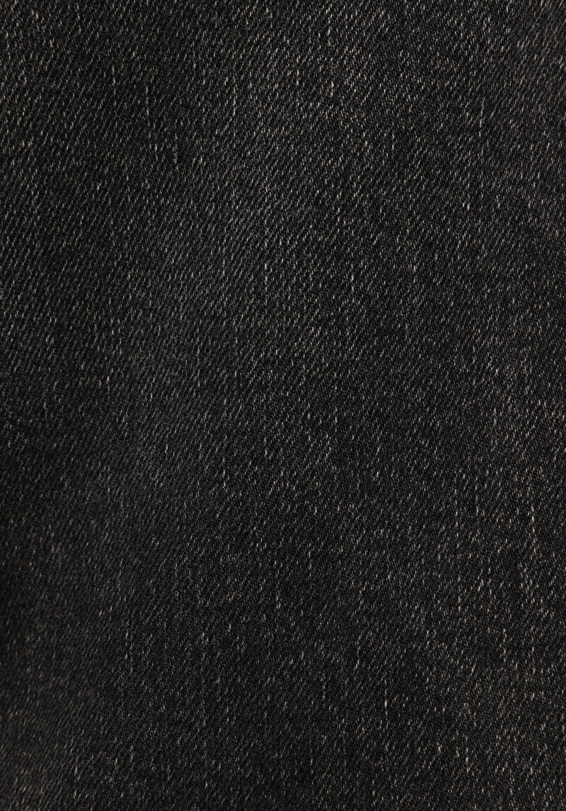 Loose Tapered Fit   Erkek Siyah Jean Pantolon