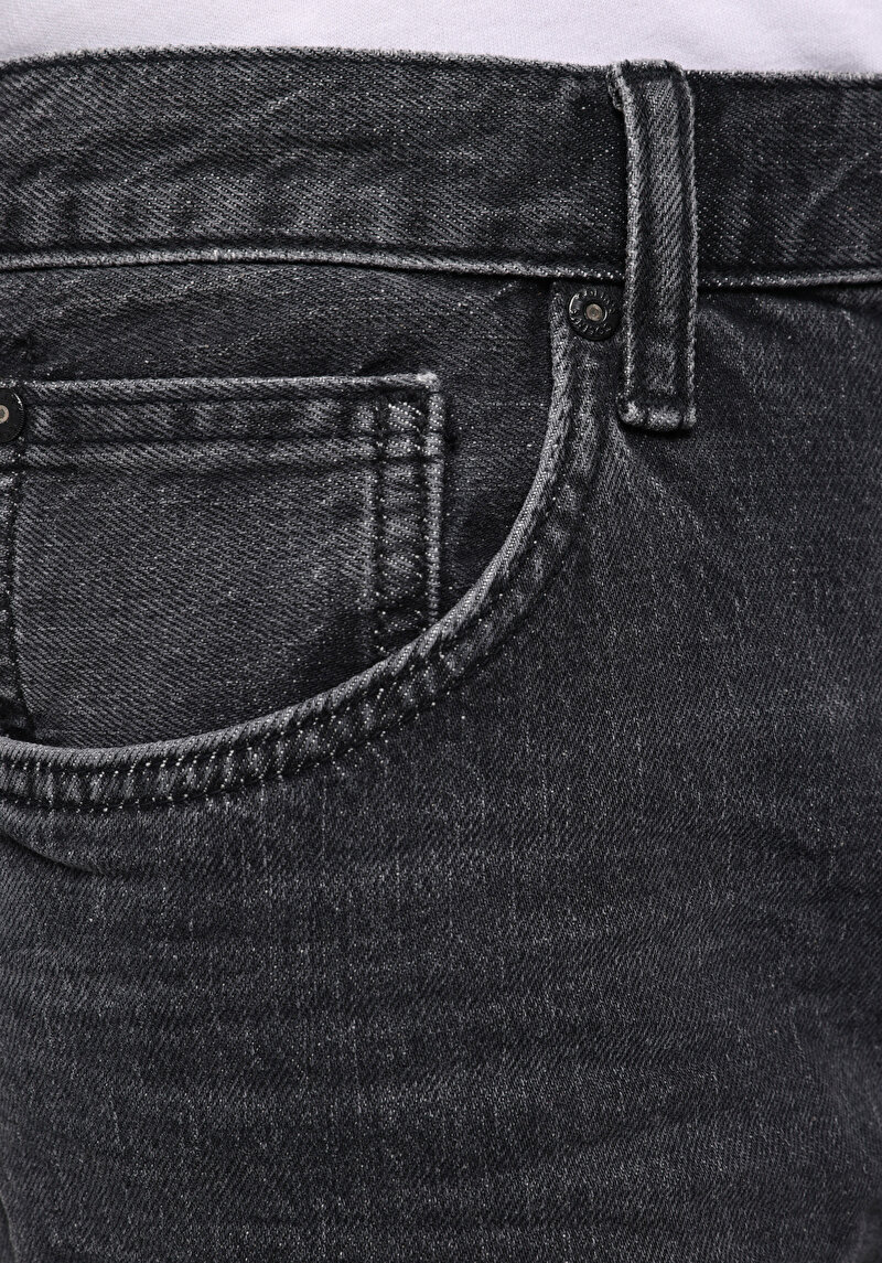 Relaxed Fit   Erkek Siyah Jean Pantolon