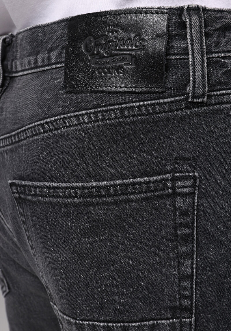 Relaxed Fit   Erkek Siyah Jean Pantolon