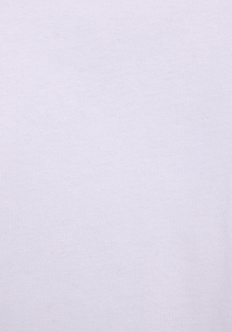 Comfort Fit Yuvarlak Yaka Düz Erkek Beyaz Kısa Kol Tişört