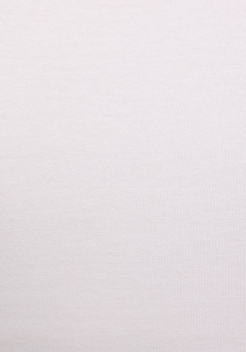 Slim Fit Yuvarlak Yaka Düz Kadın Beyaz Uzun Kol Tişört