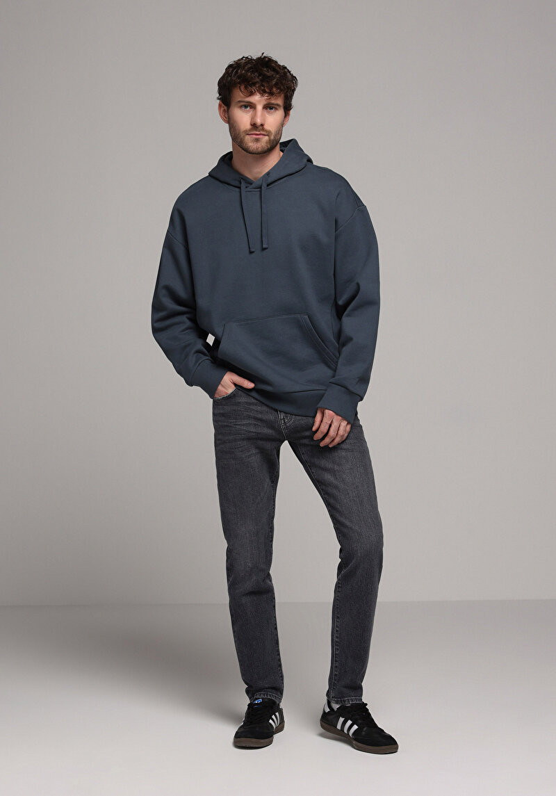 Slim Fit Erkek Antrasit Jean Pantolon