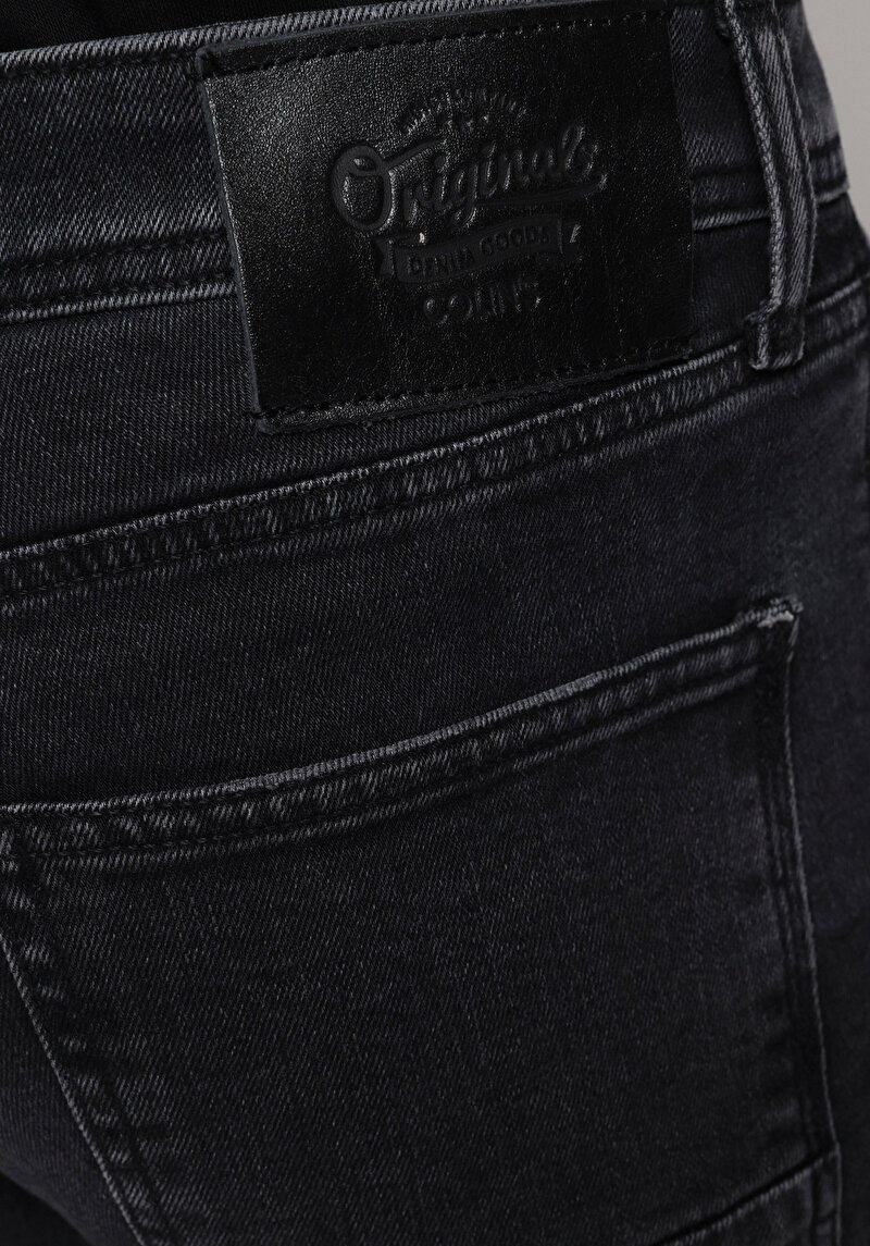 Straight Fit   Erkek Siyah Jean Pantolon