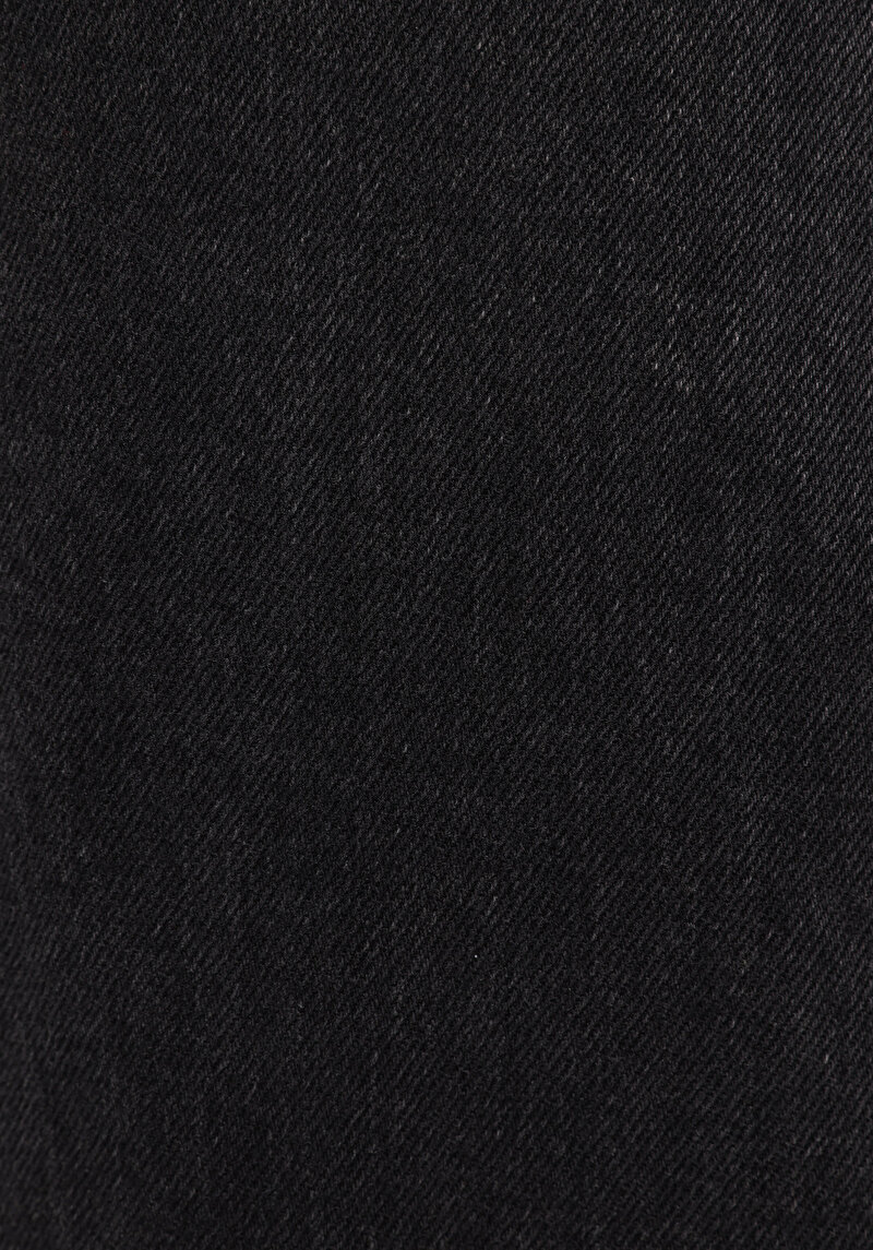 Regular Fit   Kadın Siyah Jean Pantolon