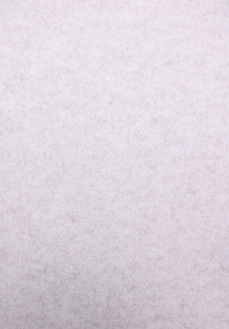 Regular Fit Yuvarlak Yaka Fermuarlı Astarlı  Kadın Ekru Ceket