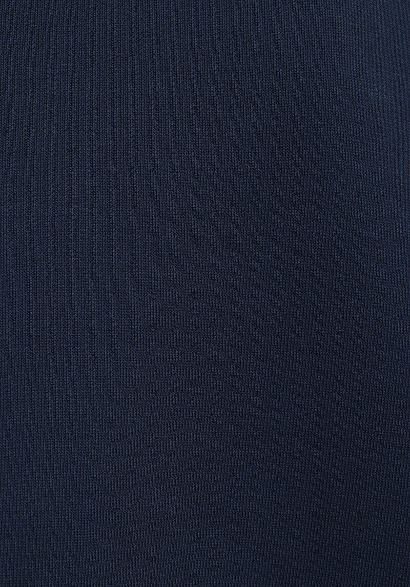 Relax Fit Yuvarlak Yaka Düz Kadın Lacivert Sweatshirt