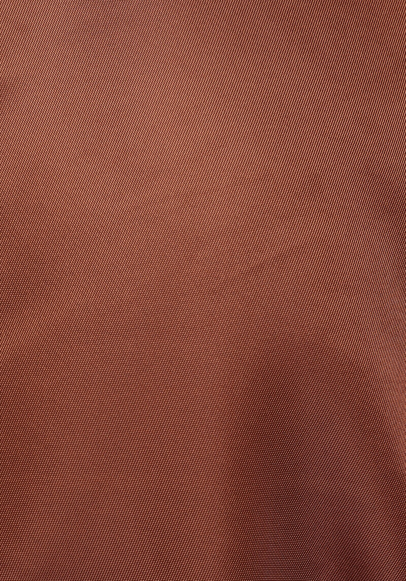 Regular Fit Kolej Yaka Fermuarlı Astarlı Suya Dayanıklı Kadın Kahverengi Mont