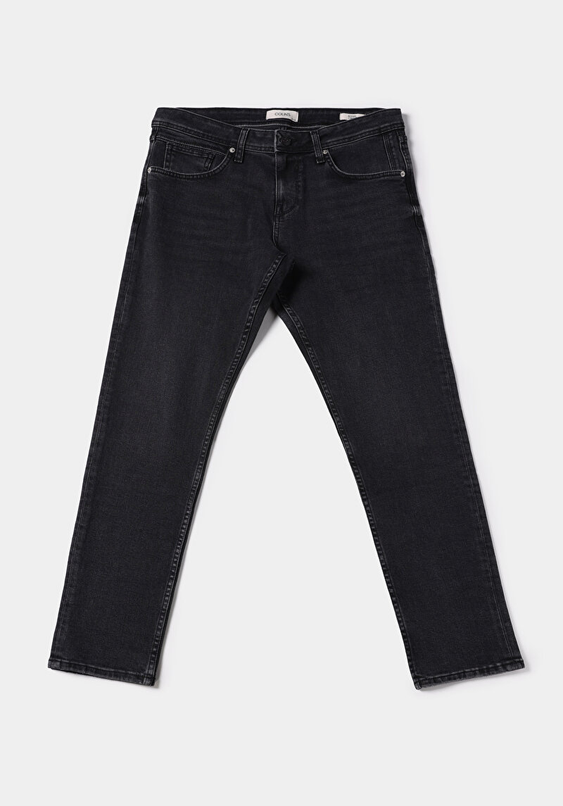 Straight Fit   Erkek Siyah Jean Pantolon