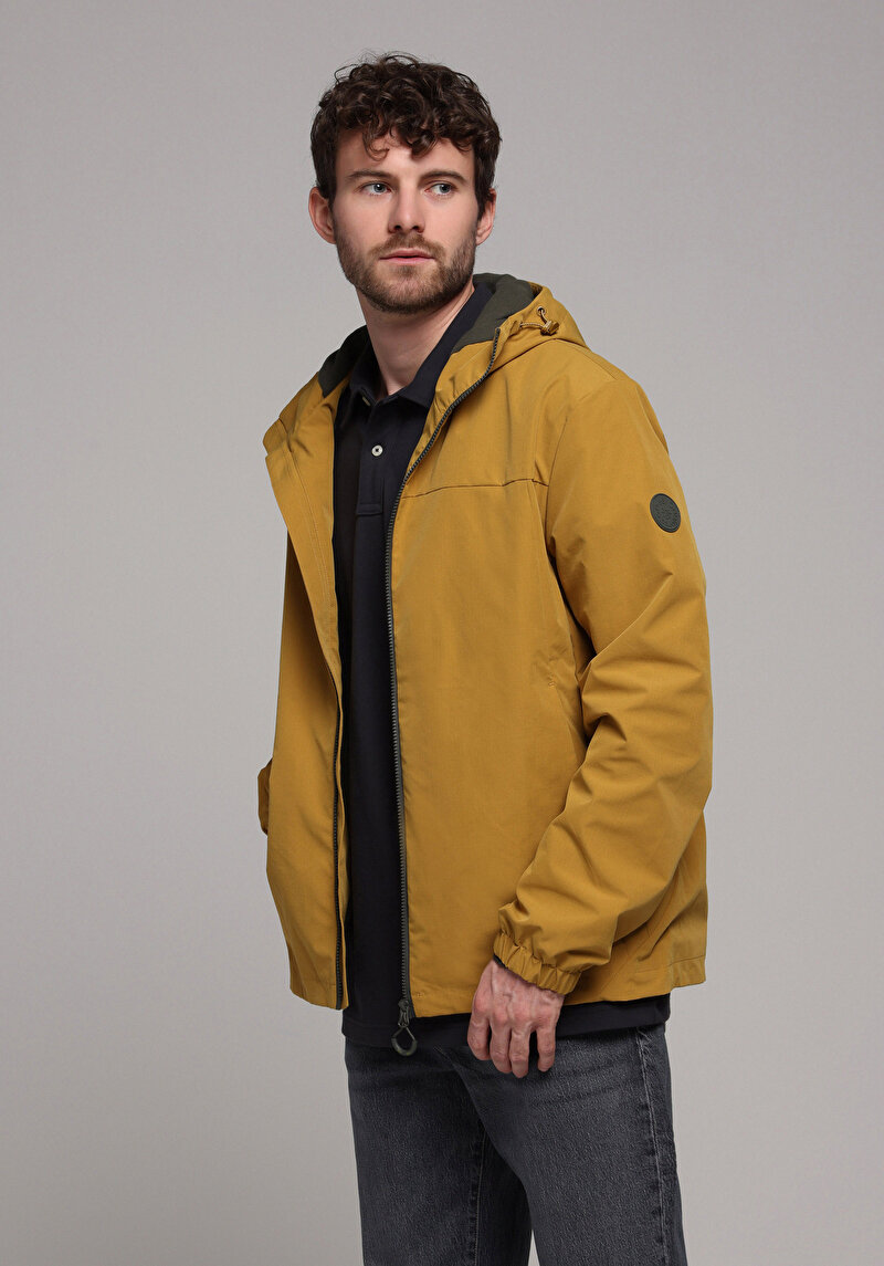 Regular Fit     Erkek Sari Yağmurluk