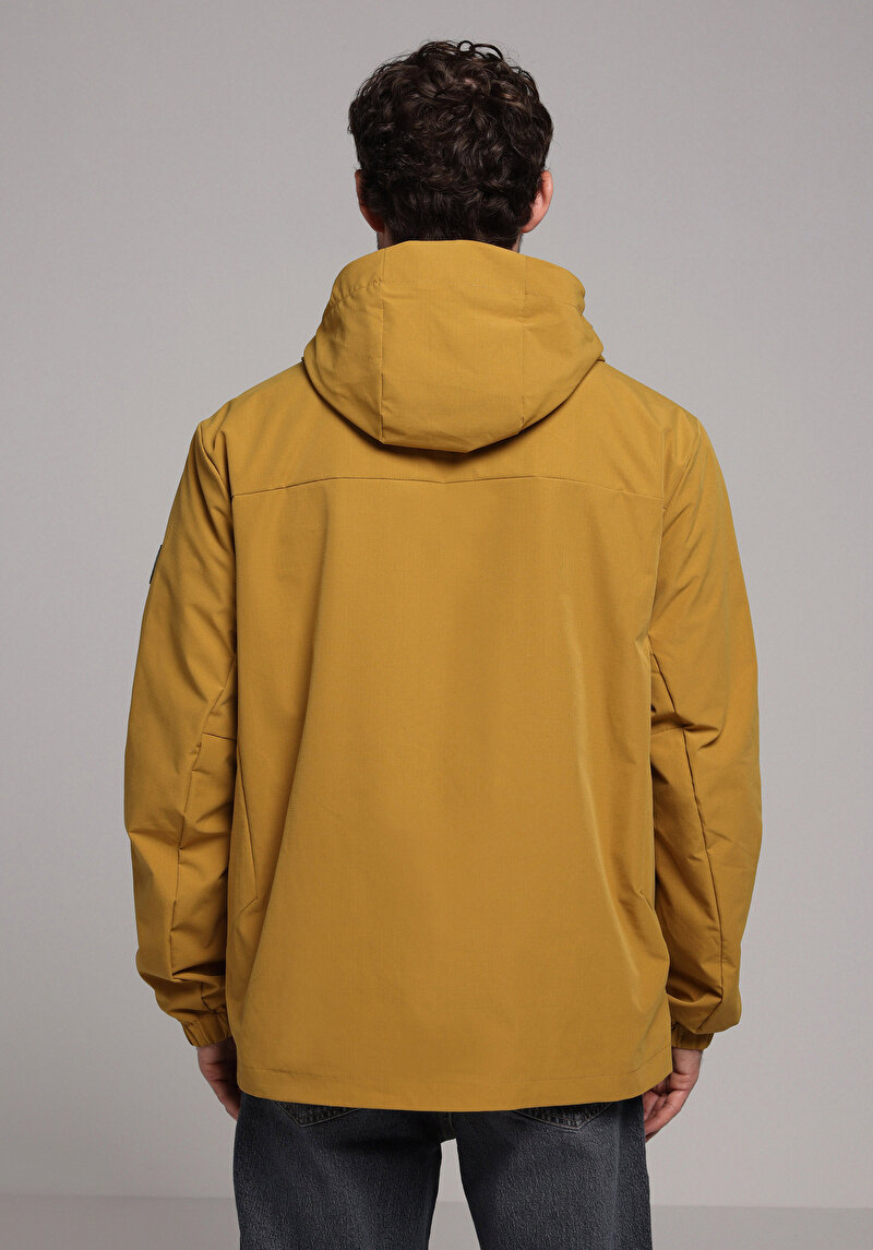 Regular Fit     Erkek Sari Yağmurluk
