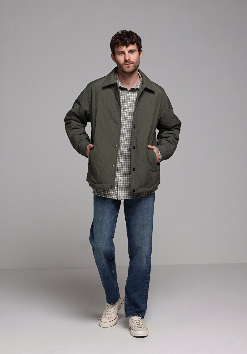 Oversize Fit     Erkek  Mont