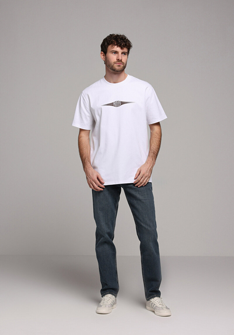 Straight Fit   Erkek Koyu İndigo Jean Pantolon