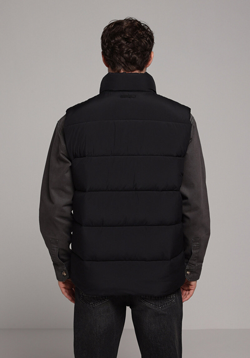 Regular Fit Erkek Siyah Yelek